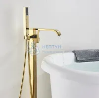 Смеситель колонна для ванны REA CARAT Gold REA-B5231