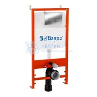 Инсталляция для унитаза BelBagno BB026 с кнопкой смыва хром матовый BelBagno BB050CR.MAT